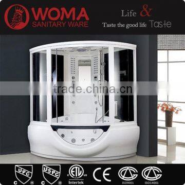 Free standing steam shower room with sauna with foot massage for hot sale