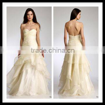 High quality new arrival fashion sweetheart wedding dress custom made china supplier CYAW-001