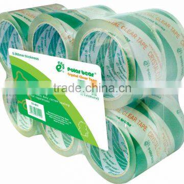 AU 2.5mil*76mm*66m Clear BOPP Adhesive Packing Tape