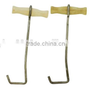 Boot Hook with Wooden Handle