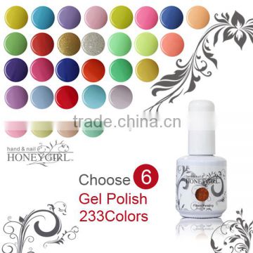 Popular 15ml UV Gel Nail Polish Soak Off UV Color Gel, Professional Nail UV Gel