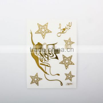 Beautiful faery star 3D metallic cell phone glitter phone sticker