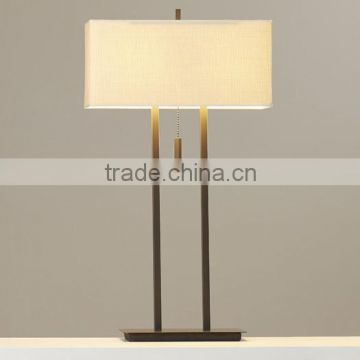 0612-2 crisp clean shades Classic Contemporary with linear form following linear form Rectangular Shade table lamp