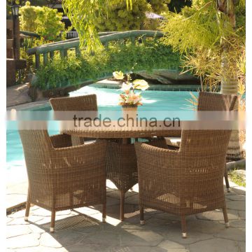 Modern Poly rattan wicker dining set - coffee table set garden furniture