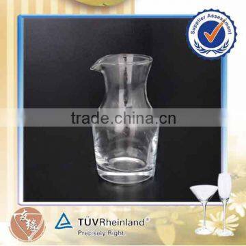 120ml small size clear glass decanter with spout