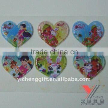 2015 new product 3D embossing shaking stickers