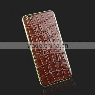 Online shopping modern design for iphone 6s gold leather housing