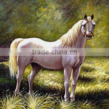 White horse pattern cloth painting