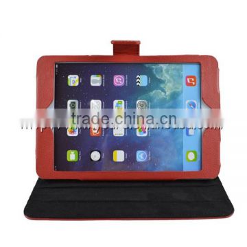 Red Leather Smart Case for iPad mini with Stand Function