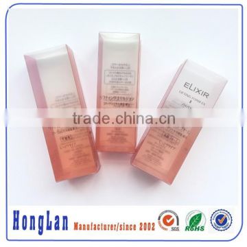 Printed High Quality Transparent Plastic Packaging for perfume/lotion/ PVC Box