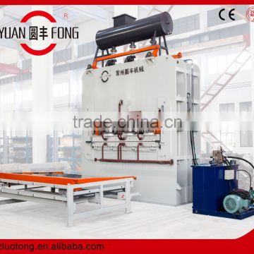 Hydraulic woodworking press machine for plywood and MDF