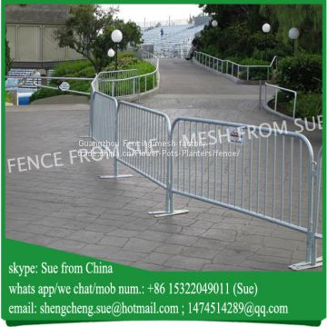 Steel Crowd control barrier fence used for parking lot