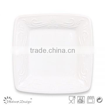 stoneware square plate for restaurant