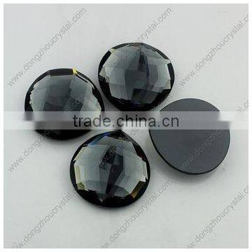 black diamond Flat Back shell crystal Glass beads For jewelry making