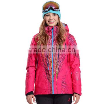 High quality varsity outdoor waterproof polyester custom mens waterproof crane ski jacket