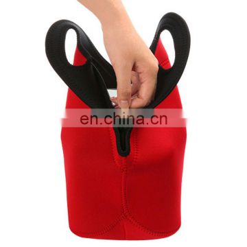 zipper lock printable custom lunch bag neoprene