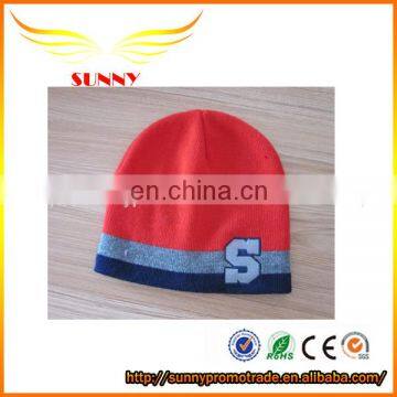 Custom Winter Hat With Logo Knitted Colorful Beanie Hat