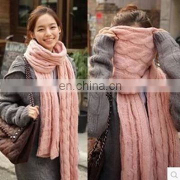 2014 new knitted scarf acrylic scarf fried dough twist pattern scarf woman scarf men scarf warm scarf