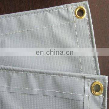 Sewing edges PVC laminated tarpaulin with eyelets protection truck cover