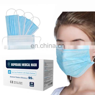 face mask medical surgical Disposable 3ply face disposable surgical mask