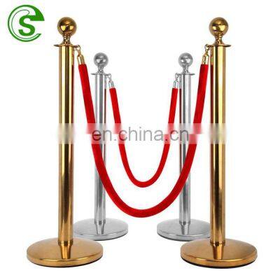 2m Retractable Red Belt velvet rope stanchion Crowd Control Rope