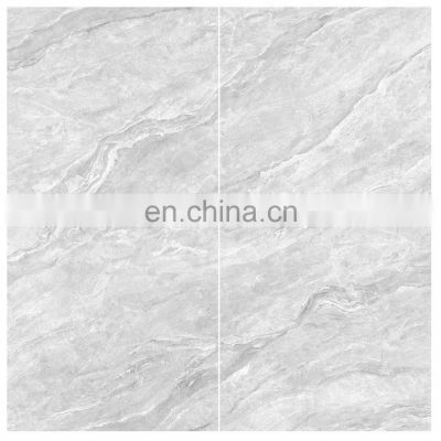 luxury 800x800mm Grey Continuous pattern marble polished  porcelain floor tile