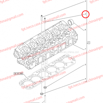FPT IVECO CASE Cursor9 F2CFE614A*B041/F2CGE614F*V004 5802431166 Exhaust Ducts504361838/504361839/504361840