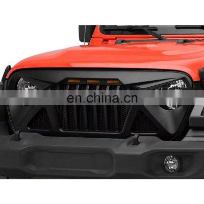 with amber light front grill for jeep for wrangler jl 2018-2020