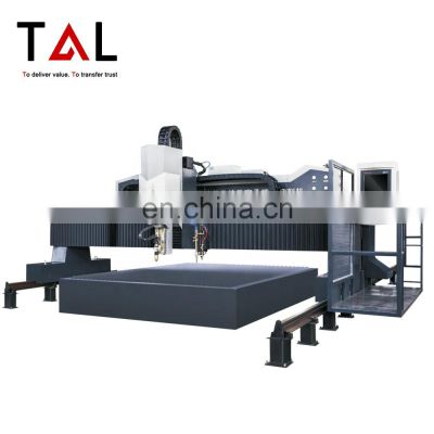 T&L Brand Gantry CNC plasma bevel cutting machine 5 Axis with Plasma torch cutting machine