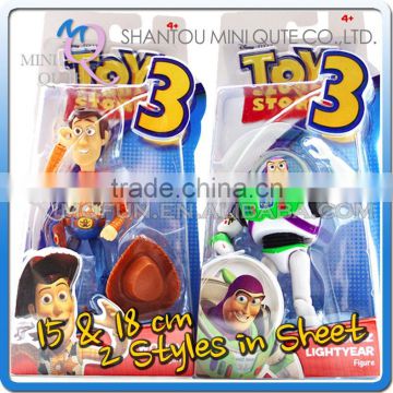 MINI QUTE 15 & 18 cm Toy Story Woody & buzz lightyear toys Western cartoon action figures brinquedos boys toys NO.MQ 121
