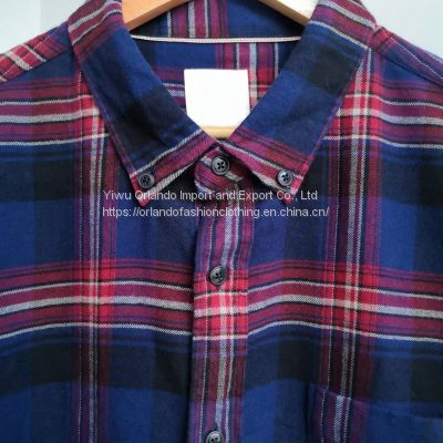 100%cotton yarn dyed men's casual shirts