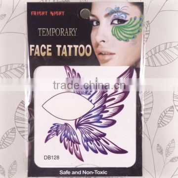 custom made colorful body tattoos sticker/face body tattoos