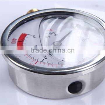 Hot sale products China easy to read 0-600bar ac pressure gauge