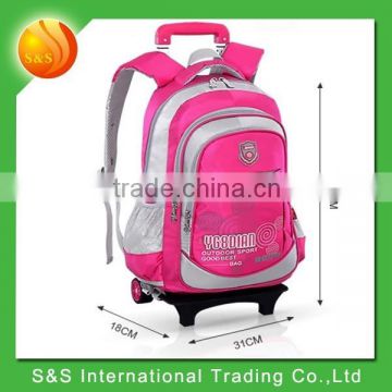 16" New design high quality elementary school students school trolley bag