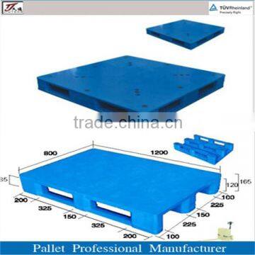 flat plastic pallet with one or two sides