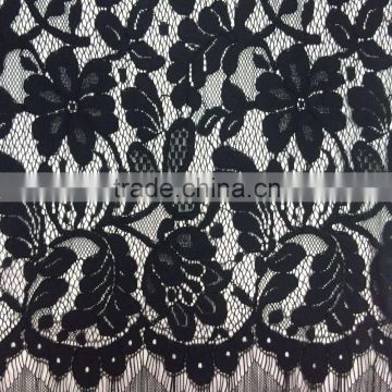 New Eyelash fabric white and black with folded yarn for dress A large number of spot