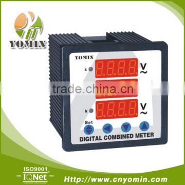 Manufacturer digital panel meter ,DX-Z96U3 96*96 Combination reading for 3 voltage meter (3P3W&3P4W purpose)