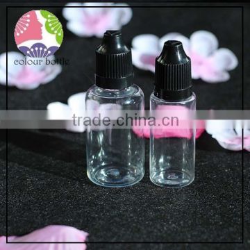 trade assuranc10ml mini PET e juice pet dropper bottle with childproof tamper cap braille triangle blind mark
