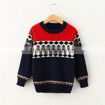 Autumn fashion pullover sweater sweet knitting sweater for kids