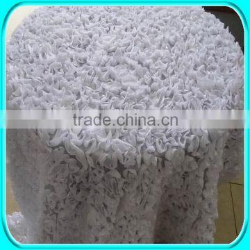 WHITE RIBBON EMBROIDERY TABLE CLOTHS