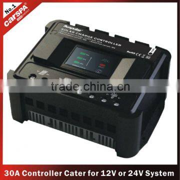 ENS series 12/24V30A PWM solar charge controller with LCD (ENS12/24-30)