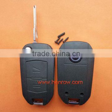 Lowest Price Opel 2 button modified flip remote key shell with right blade, Opel remote key blank,Opel keys