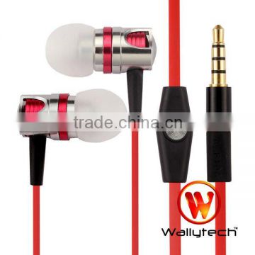 Wallytech Metal Earphone With Microphone & Remote