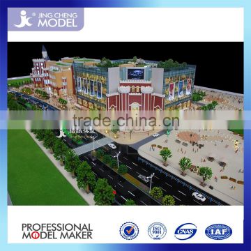 Commercial buildings model with led light