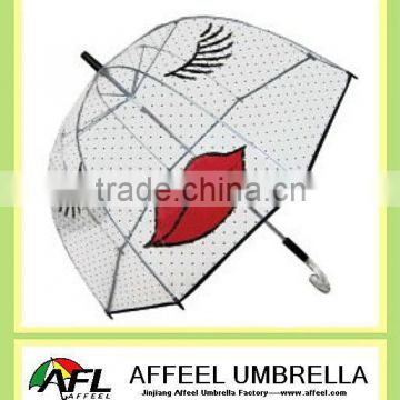 23"x8k dome transparent umbrella