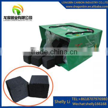 Black CharcoalType Hookah charcoal application Cube charcoal factory
