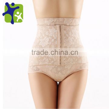 Women Full lace slim waist breathable orthopedic potent fat burning abdomen shaping pants NY037
