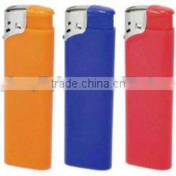 cheap bulk rechargable electric gas lighter.five solid color with logo, ISO9994