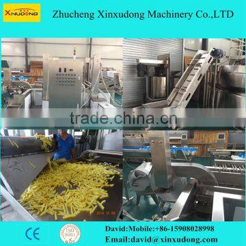 full automatic frozen french fries processing line