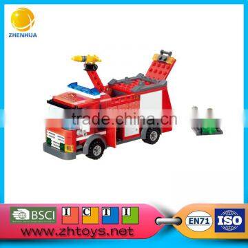 Manufacturer directly supply fire extinguisher and truck 59PCS building blocks for sale